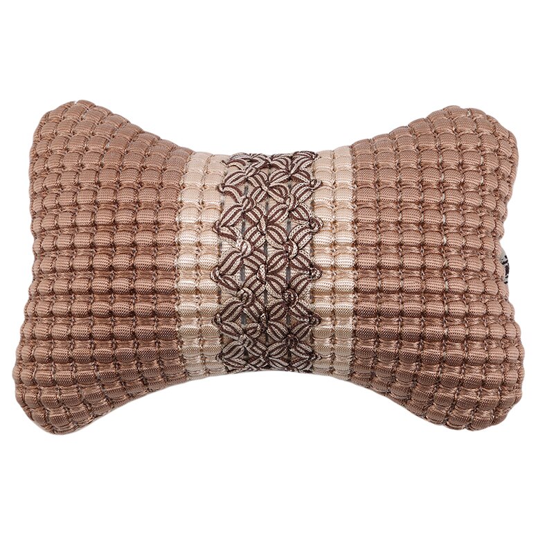 Almohadas para cuello de coche, reposacabezas transpirable, almohadas para asiento, almohadas para el cuello, accesorios interiores de estilo de coche: Coffee