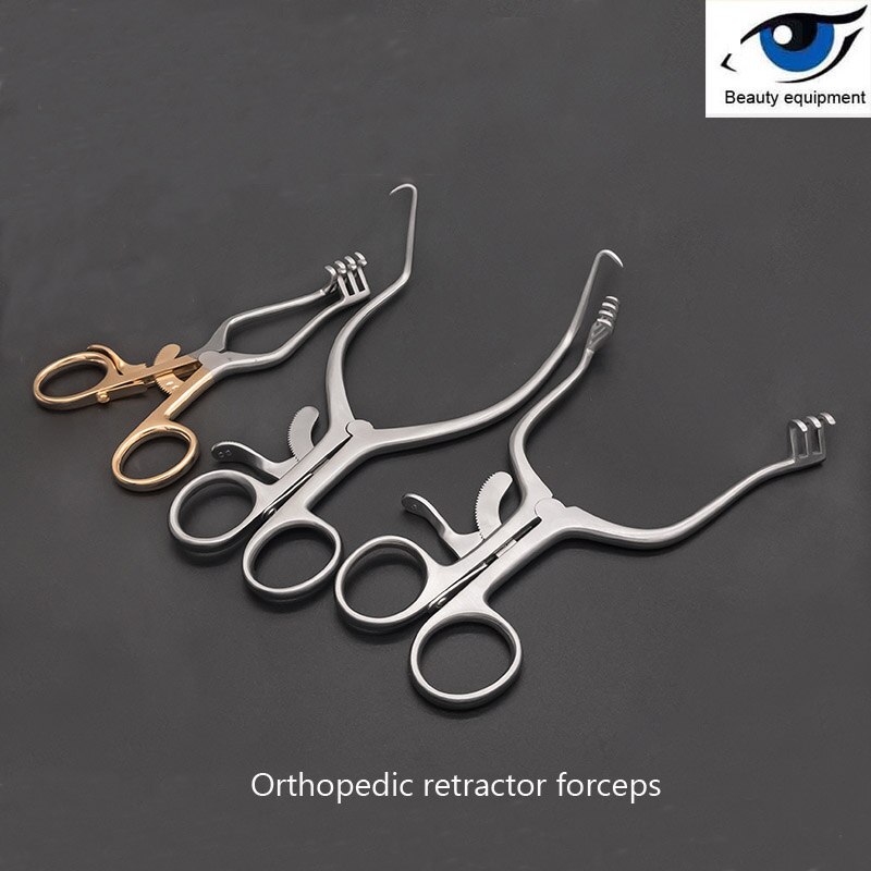 Ortopædisk instrument expander mastoid spreder justerbar og automatisk fastgjort multi-krog hud retractor pincet