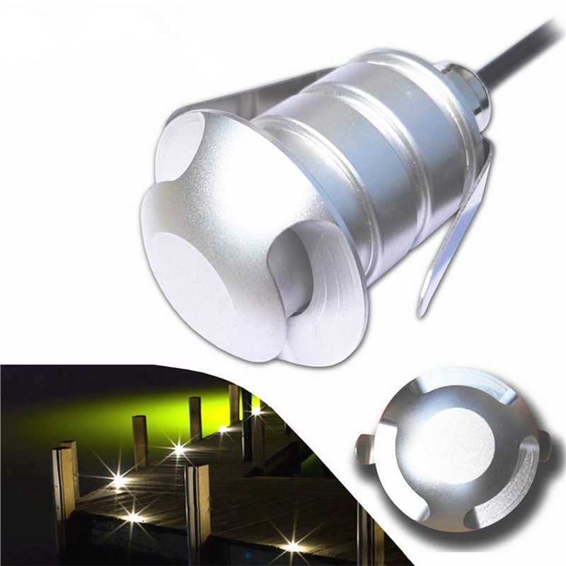 Einbau LED Deck Licht Bausätze mit Schützen Hülse φ50mm in Boden Außen LED Landschaft Beleuchtung IP67 Wasserdichte 12V für garten