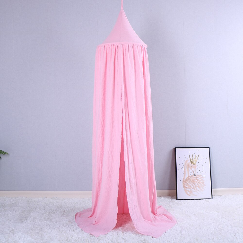 Lovely Baby Mosquito Net Photography Props Baby Room Decoration Home Bed Canopy Curtain Round Crib Netting Baby Tent Infant: 5