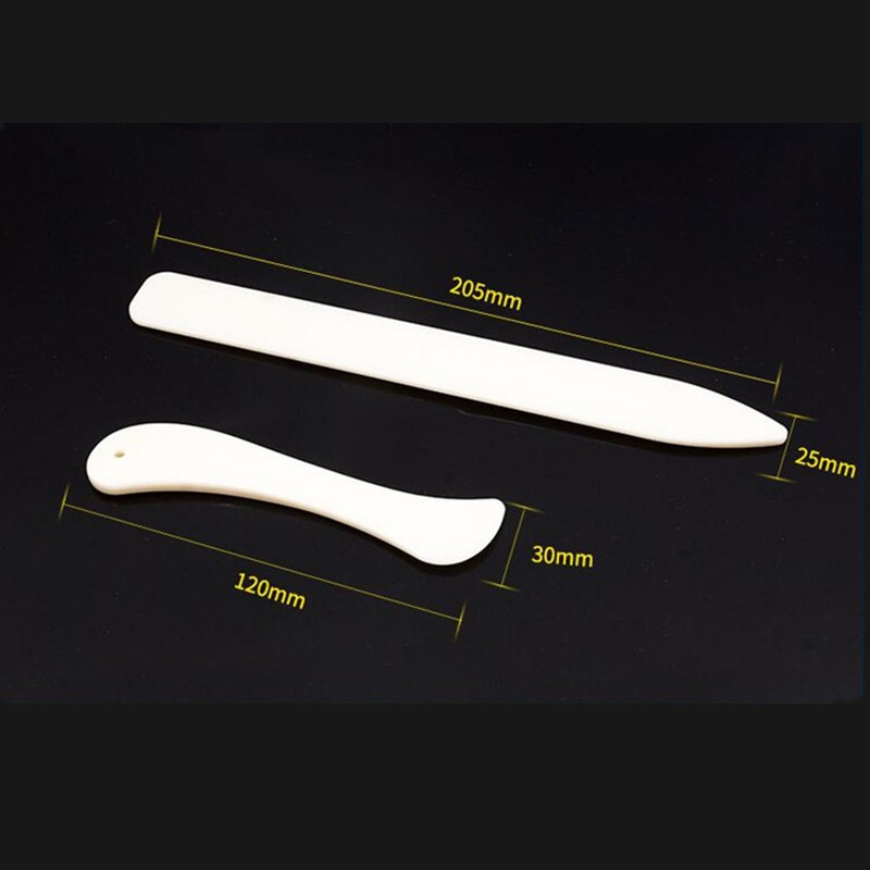 2pcs Folder Paper Creaser Tool Plastic Bone Scoring Folding Creasing Scrapbooking DIY Handmade Bookbinding Cards Tool