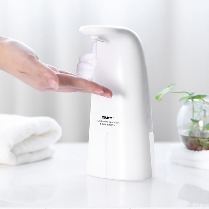 DItIm Auto Induction Foaming Hand Wash Washer Automatic Soap Dispenser 0.25S Infrared Induction for Baby and Family White: Default Title