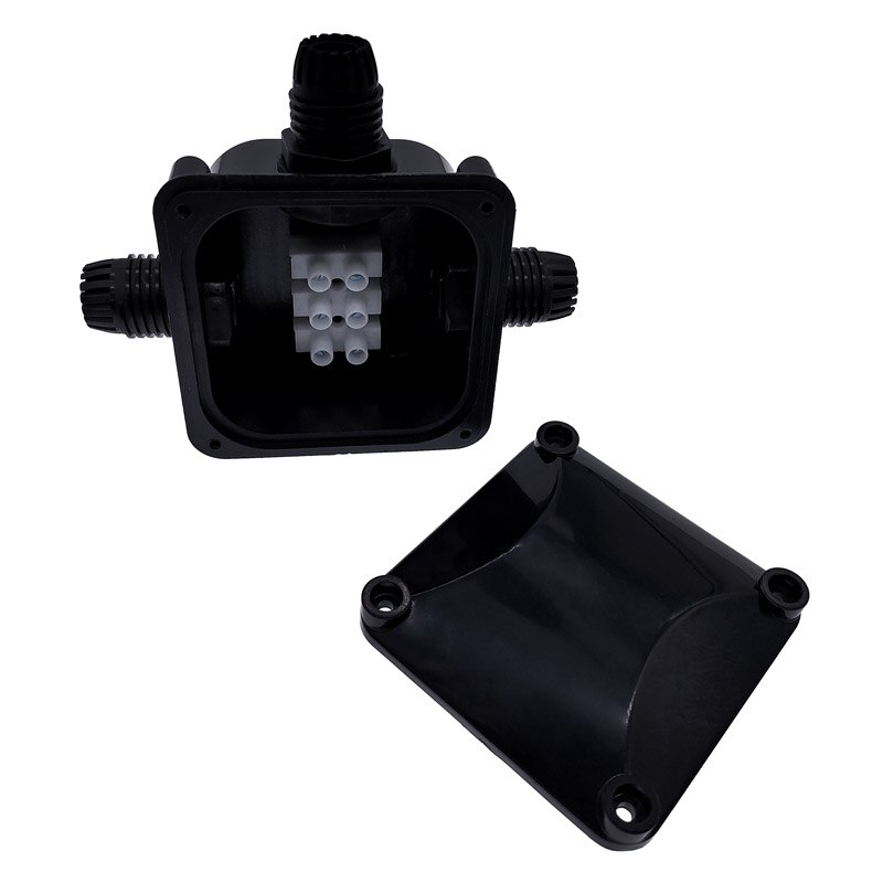 IP68 3-way rainproof box with PG11 Cable gland Outdoor Waterproof ABS connectors waterproof Electrical Junction Box