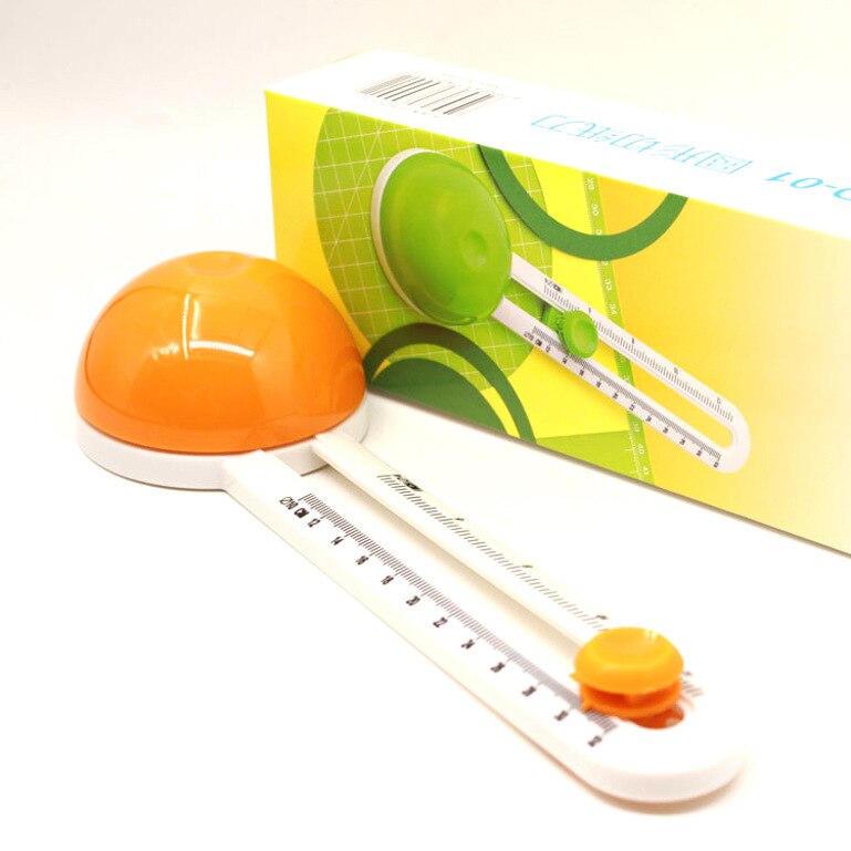 360 Graden Draaiende Cirkel Cutterround Cutter Knifemodel Patchwork Kompas Circularpaper Scrapbooking Cardscutterdiycutting Tool: Orange