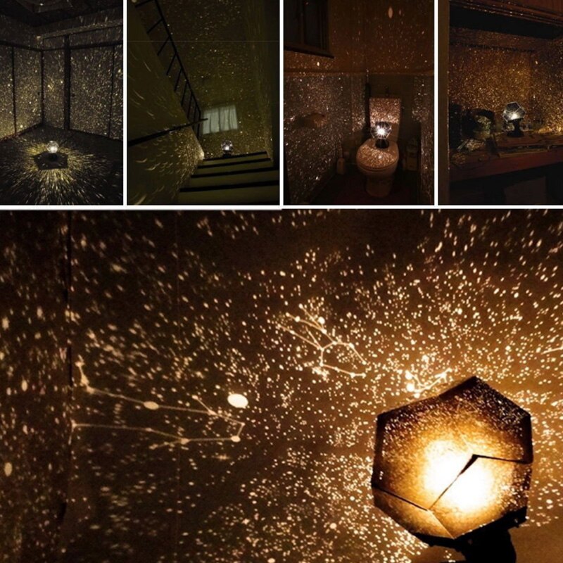 Night Light Projector Star Sky Night Lamp 3 Modes Rotation 3 LED 3 Color Starry Projection Lamp for Kid Baby Bedroom,Christmas G