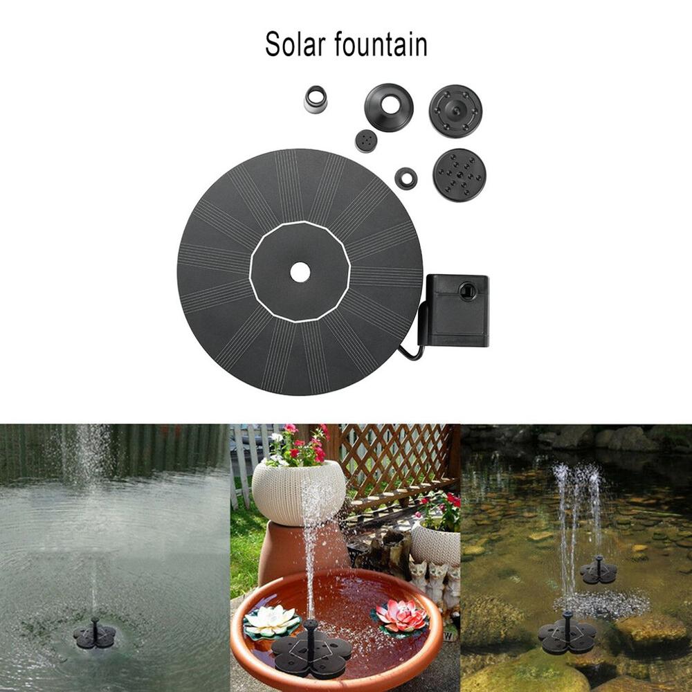 Solar Fountain Garden Water Fountain Pool Pond Decoration Solar Panel Powered Fountain Water Pump Garden Decoration