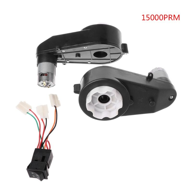 3 stk/sæt 550 universal børn elbil gearkasse med motor 12v gearkasse molc: 15000 prm