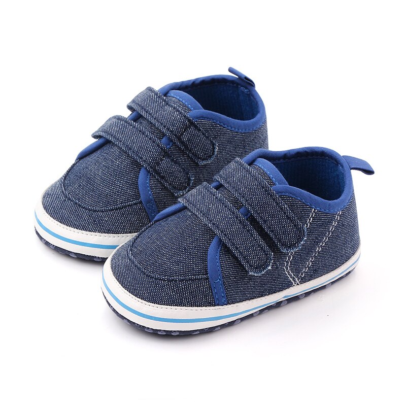 Babyskor pojkar flickor sneakers som andas sportspjälsäng mjuk first walker fritidsskor first walkers i 0-12 månader: L  (4) / 6-9 månader