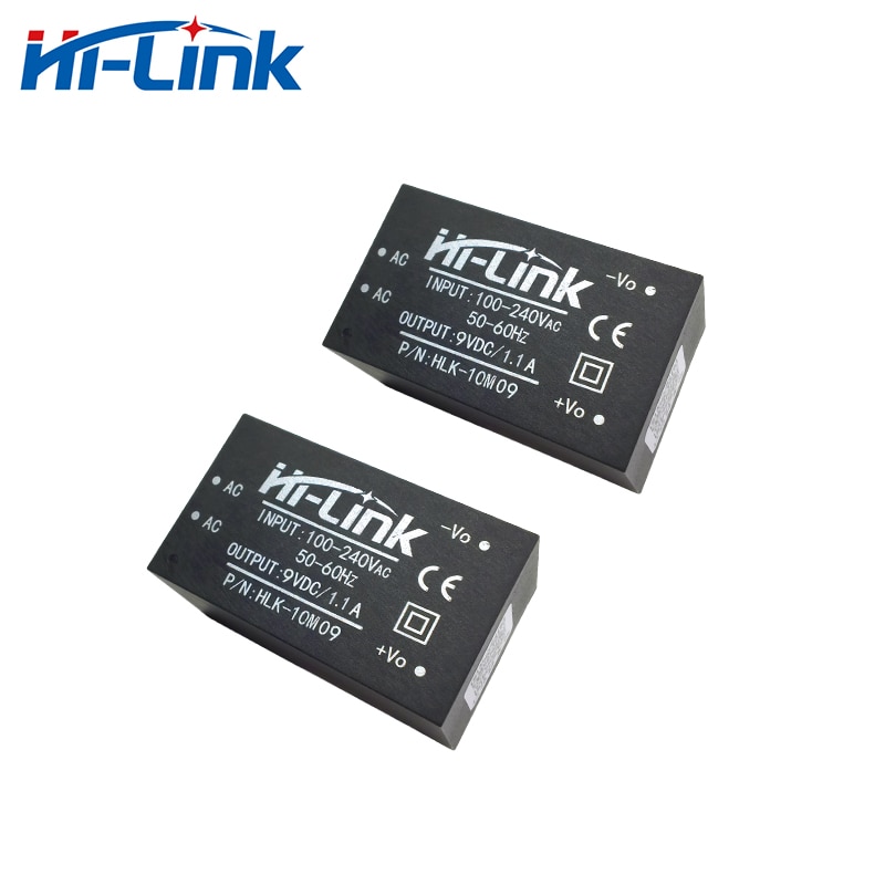 Free Ship 2pcs/lot 85-264V to Isolated 9V 1100mA power module supply HLK-10M09 AC DC switch