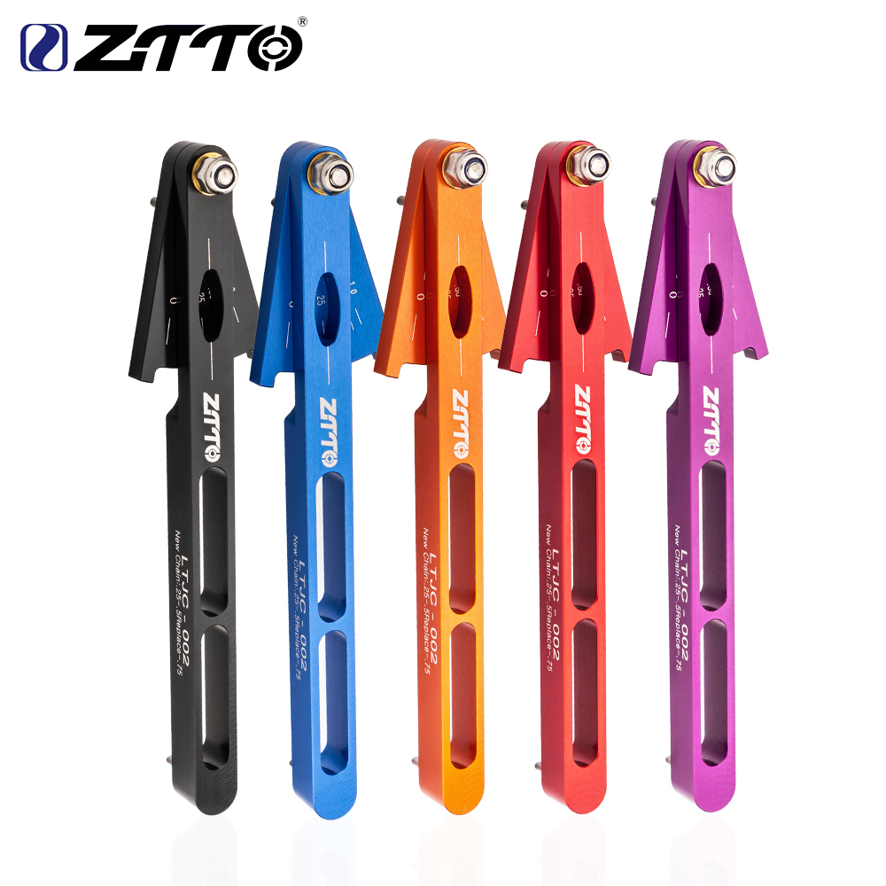 ZTTO-Herramienta Universal para indicador de desgaste de cadena de bicicleta, herramienta de eslabón de cadena, herramienta de reparación de ciclismo de aleación de aluminio