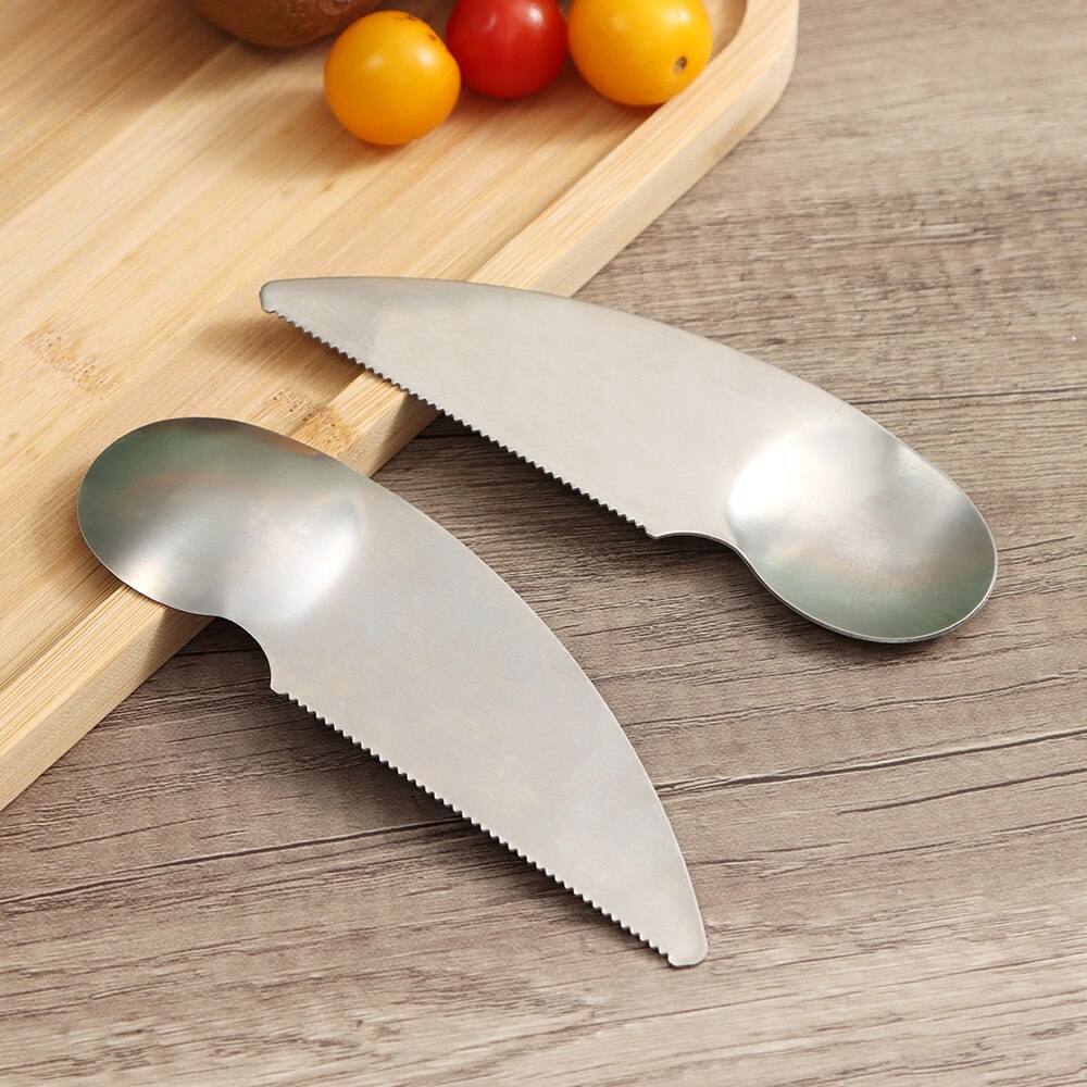 Cuillère à Kiwi éplucheur de Fruits, outils, coupe-Fruits, lame pour magasin, accessoires de cuisine en acier, cuillère couleur bonbon Kiwi coupe épluchage