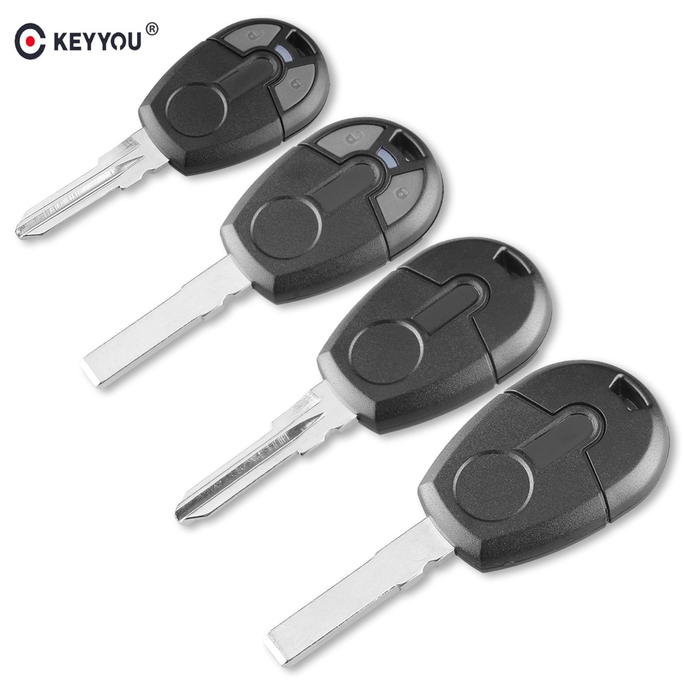 Keyyou Vervanging Remote Key Shell Case Cover Voor Fiat Positron Ongesneden Blade Fob Auto Accessoires (GT15R Blade,SIP22 Blade)