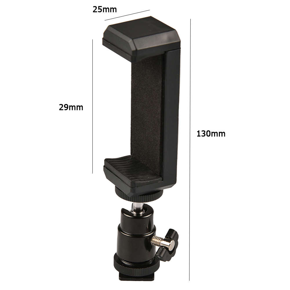 Universal Smartphone Camera Tripod Adapter Cell Phone Holder Mount with Shoe Ball Head for iPhone Android Mobile Phone