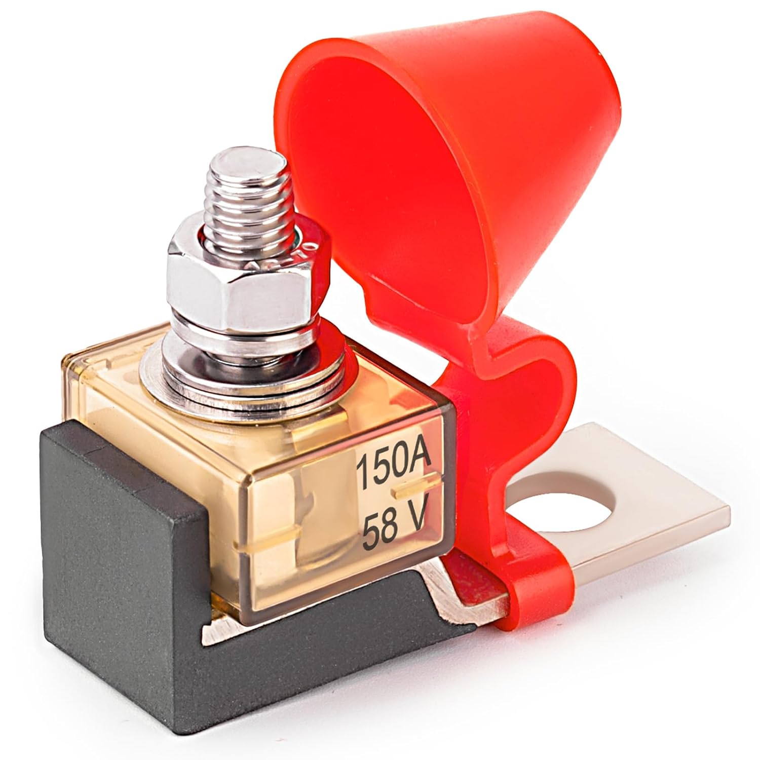 Bloque de fusibles de terminal MRBF 50A, fusible de batería nominal marino 58V DC Max IP66 circuito de protección impermeable de pilas de carga RV Car