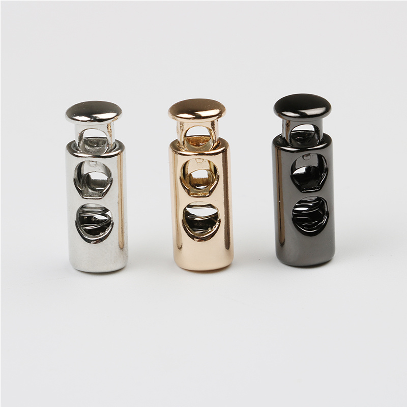 Metall Schnur Schloss Schnur Stopper Schaltet Clip Bekleidung Bungee Schnur Schloss Doppel-und Einzel Zubehör Kleidung Push-Lock Clips 5 stücke