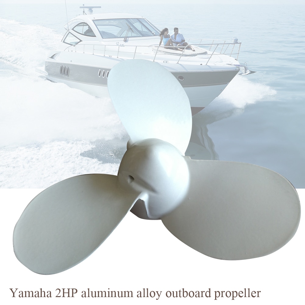 2HP 7 1/4 X 5 A Practical Marine Ship Outboard Replacement Boat Propeller Easy Install Motor Parts Aluminium Alloy For Yamaha