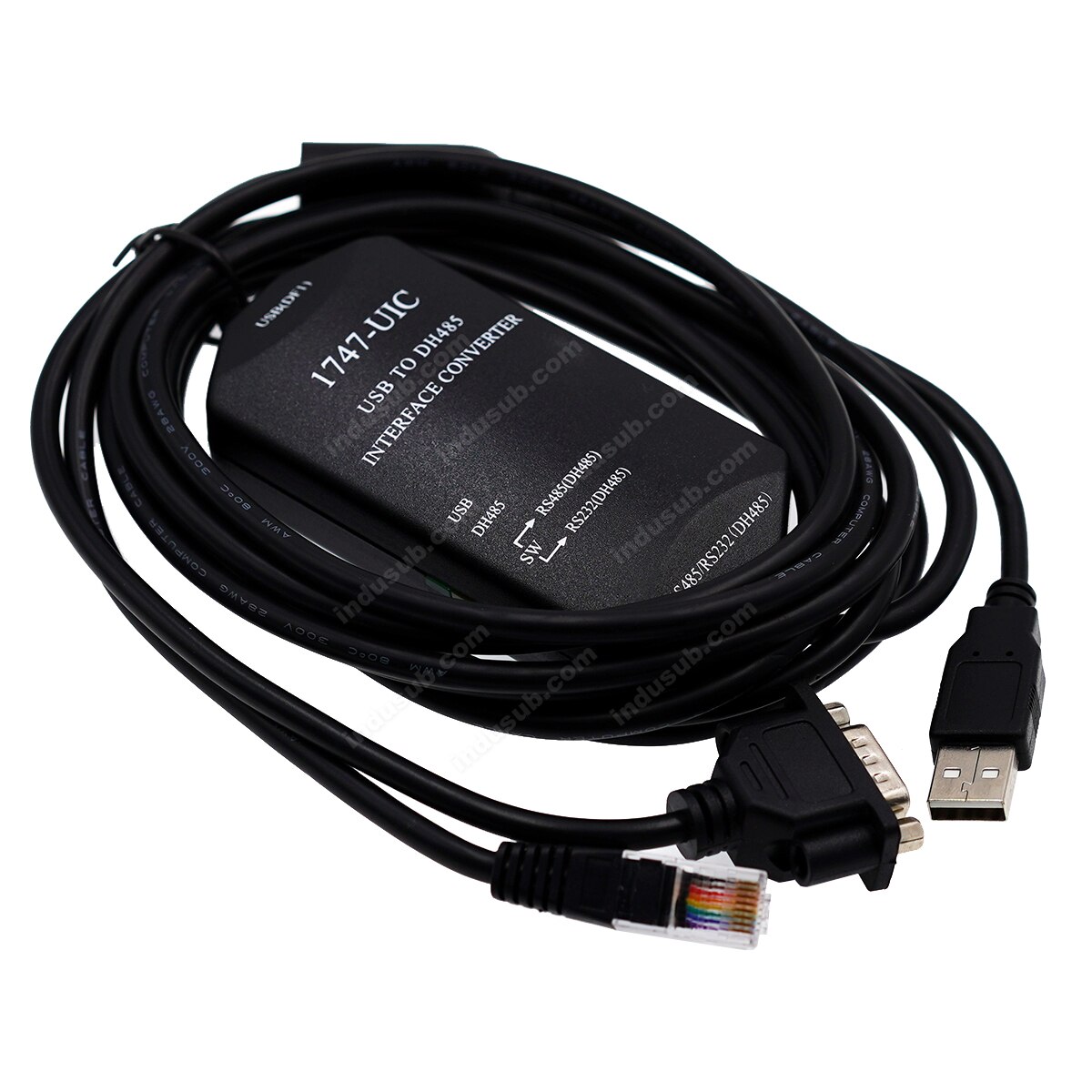 InduSub OEM 1747-UIC 1747 UIC 1747UIC USB/DH485 Interface Converter Programming Cable for A-B SLC5/01/02/03/05 PLC: Default Title