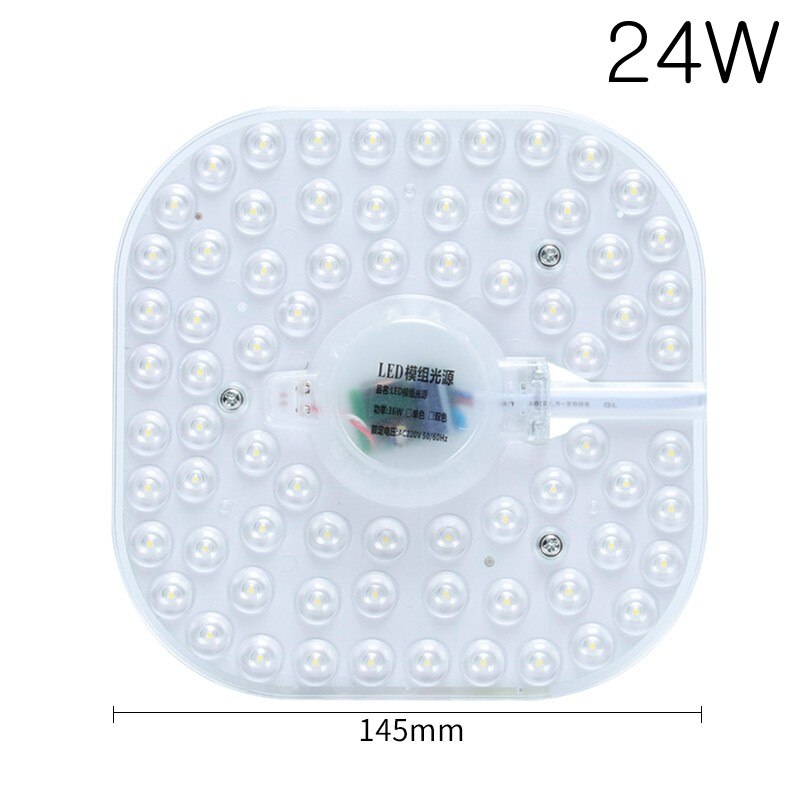 50W 36W 24W 18W 12W LED anello pannello cerchio luce SMD LED rotondo soffitto bordo lampada circolare AC 220V 230V 240V LED downlight: Square 24W / Cold White