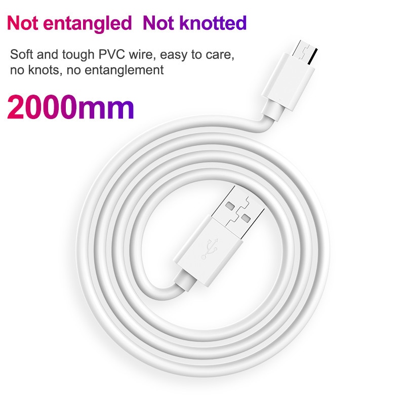 Micro USB Cable 2.4A Nylon Fast Charge USB Data Cable for Hua Wei Samsung Xiaomi Android Mobile Phone USB Charging Cord