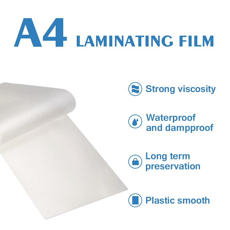 Thermals Laminating Plastic Laminator Sheets 220*310mm 10/50/100pcs Clear MU8669