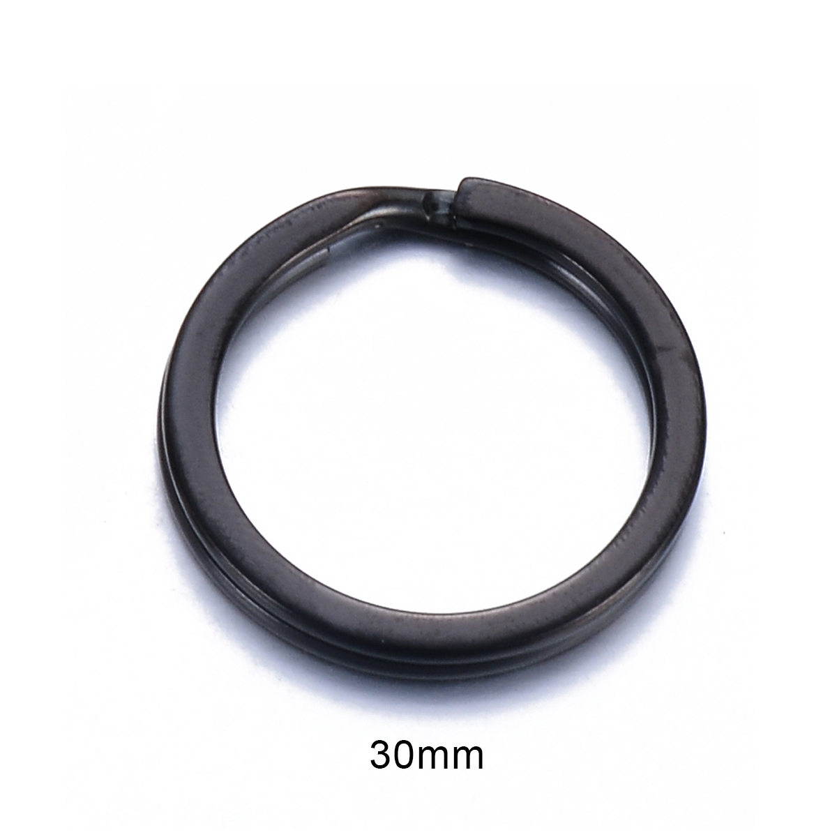 20 st/parti nyckelringar i rostfritt stål, runda platta nyckelhållare, delade ringar, 25mm 30mm nyckelringar för gör-det-själv nyckelringsspännen, smyckestillverkning: Rosa