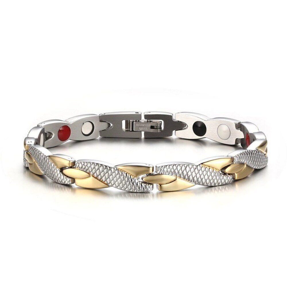 Populært magnetisk slankearmbånd fashionable smykker til mand kvinde link kæde vægttab armbånd sundhed slankeprodukter: Elfenben