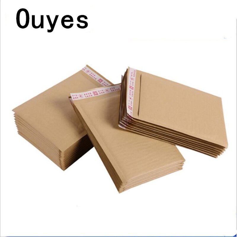50pcs Brown Color Kraft Paper Bubble Envelope Mailing Bags Business Express Packaging Bag