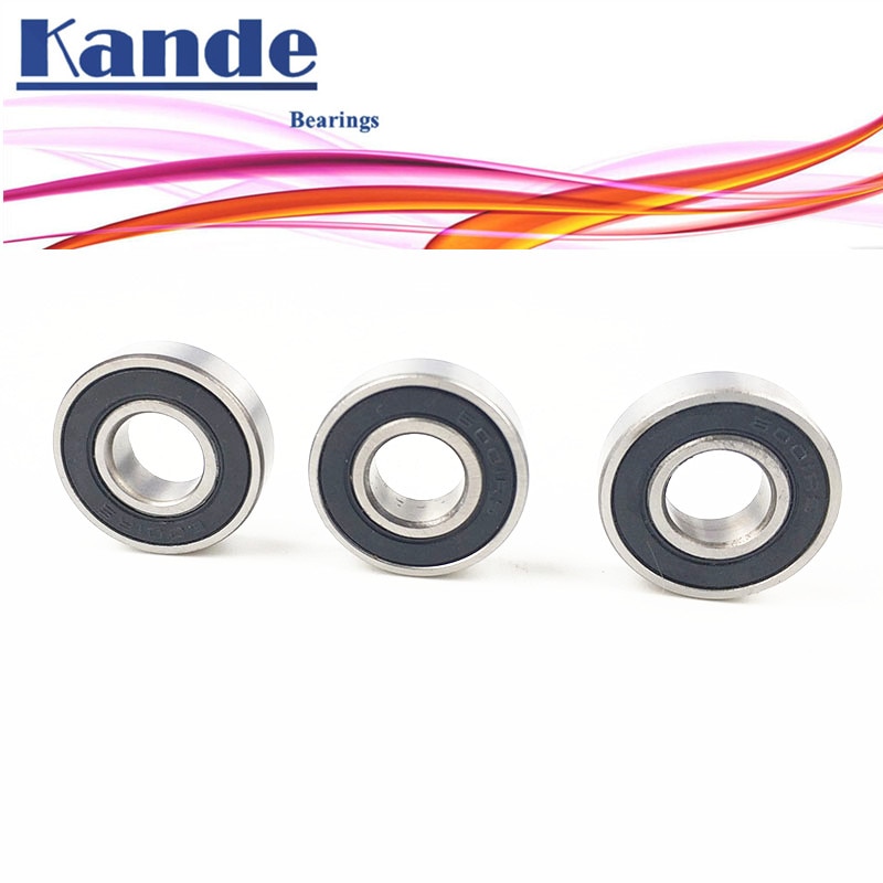 6002RS Bearing 4pcs ABEC-5 6002 2RS Single Row Deep Groove ball bearing 6002-2RS 15x32x9 mm Kande bearing