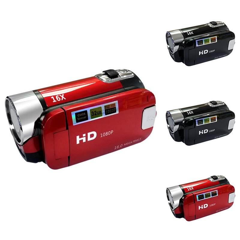 Videocámara 1080P HD 16 millones de píxeles DV 2,7 pulgadas Sn 16X Night Shoot Zoom cámara de vídeo Digital