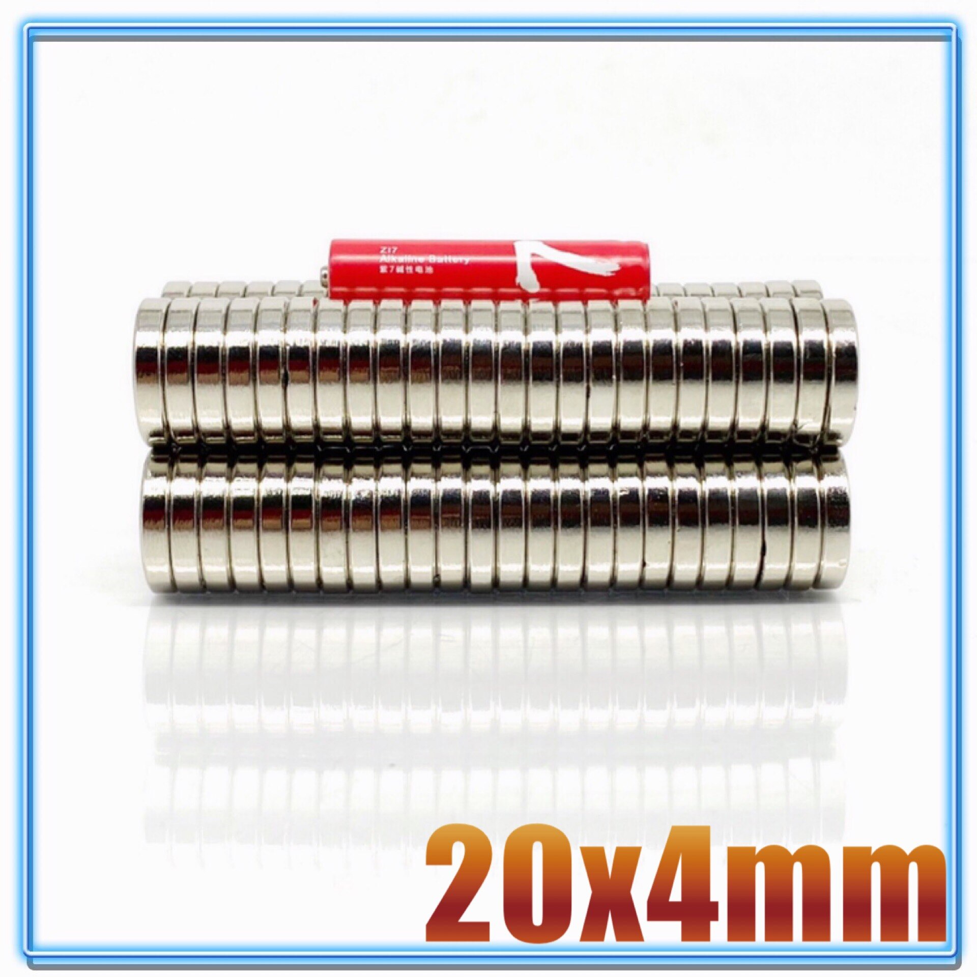 2-100PCS 20x4 Permanent Round Magnets 20mm X 4mm Neodymium Magnet N35 20x4mm Strong Magnetic Magnets 20*4 Powerful Magnets