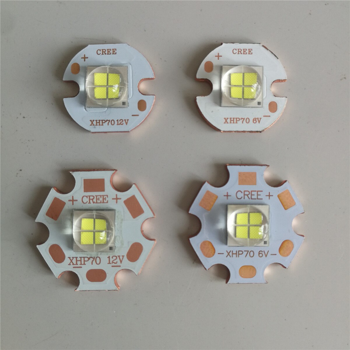 Epileds 7070 20W 12V 6V Led Vervangen Cree Mkr XHP70 XHP50 Led Emitter Koel Wit 6500K led Chip Light Met 20 Mm Koperen Pcb: 12v 16mm copper