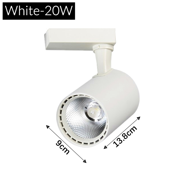 Oświetlenie sufitowe doprowadziło rgb, 12w/15w/20w kolorowe, fazowane, kaczan, reflektor ścienny, scena, sklep, ktv, system oświetlenia szynowego  ac220v: Jasnoniebieski / Beżowy