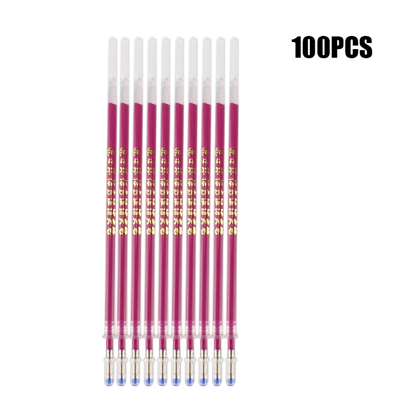 100 Stuks Warmte Wissen Pen Vullingen Hoge Temperatuur Verdwijning Pen Vullingen Lederen Kledingstuk Dash Marker H-Best