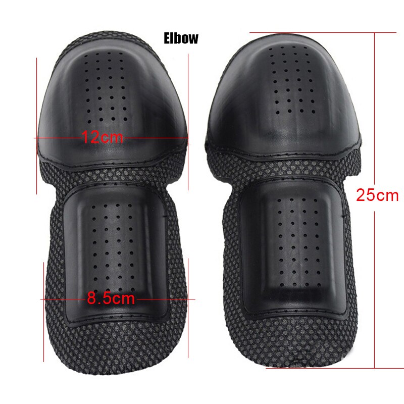 Motorcycle Knee Elbow Insert Protector Pads Crash Proof Sport Safety Protective Gear Hard Plastic With Sponge