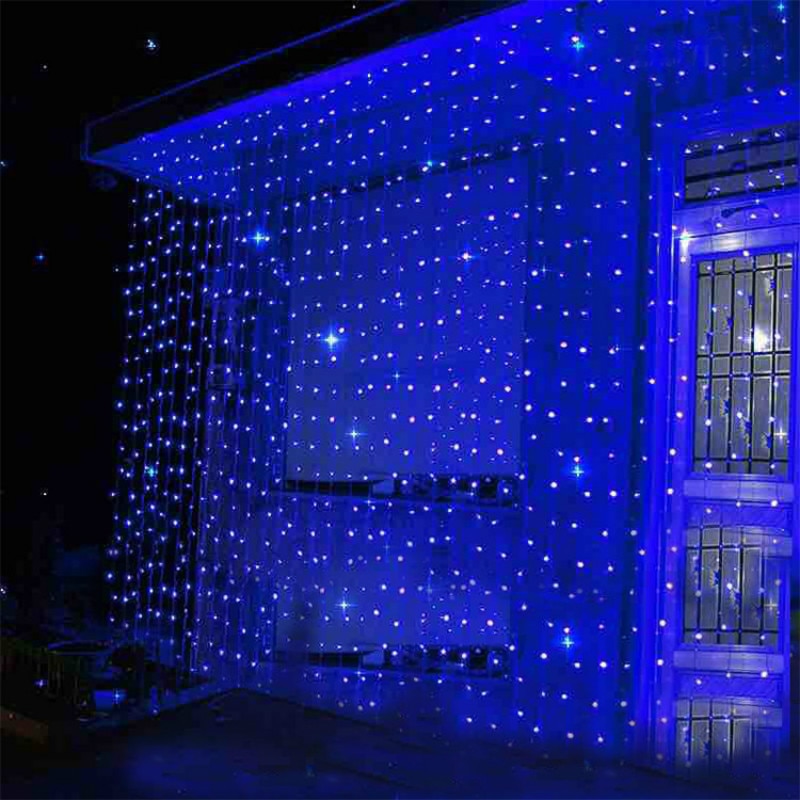 3x1/3x2/3x3/6x3M LED Icicle Curtain String Lights Christmas Fairy Light garland Outdoor Home For Wedding/Party/Garden Decoration