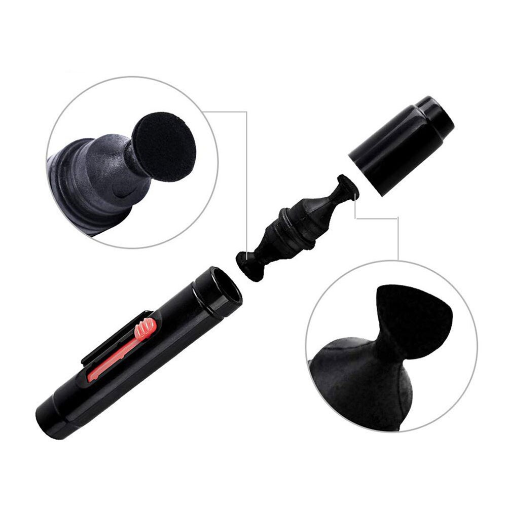 Kit de nettoyage de caméra 5 en 1, ensemble de nettoyage de la poussière, brosse de soufflage d'air, lingettes en tissu propre pour Gopro, Canon, Nikon, caméscope magnétoscope