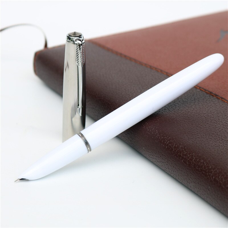 Nostalgische Oude Stijl Vulpen Plastic Inkt Pen School Kantoor Schrijven Levert Meerdere Kleuren Om Uit Te Kiezen: WHITE