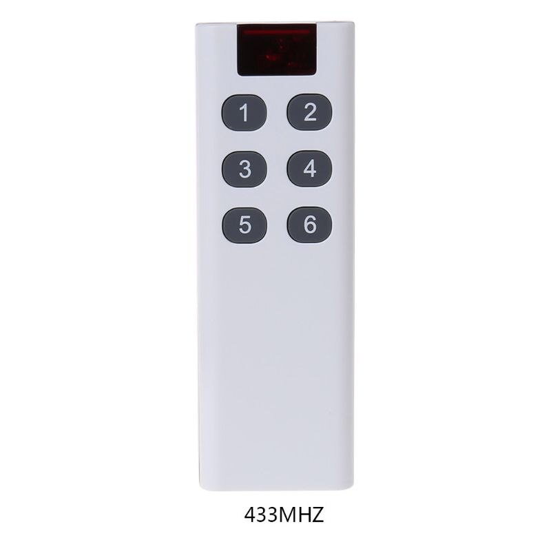 Universal Wireless Learning Code Digital Remote Controller Transmitter 1/2/3/4/6/8/10 Channels Buttons Keypad AK-7010TX: 6 Key