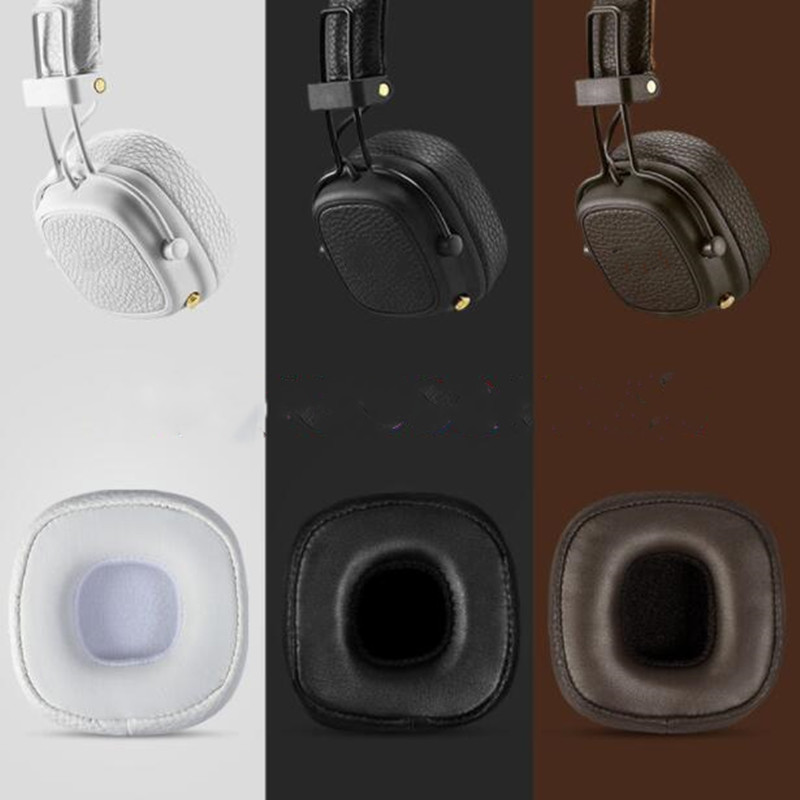 1 par de almohadillas de repuesto para auriculares Marshall Major 2/3, almohadillas para los oídos, funda para los oídos para Marshall Major II III