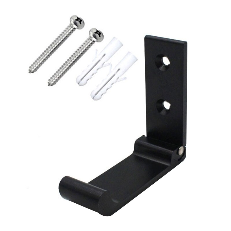 Haczyki na ubrania ciężki obowiązek składane haki ścienne haki na ręczniki oszczędność miejsca aluminiowy haczyk robić łazienki robić wieszania ubrań kapelusze N1HF: czarny