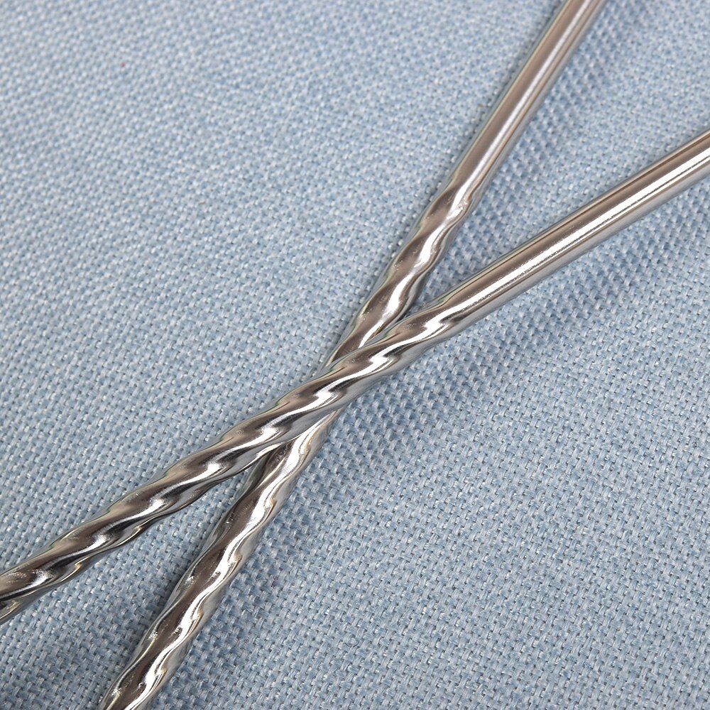 1 Pair Cooking Chopsticks Stainless Steel Chopsticks Extra Long Frying Chopsticks Pot Long Chopsticks Dishwasher Safe 38cm