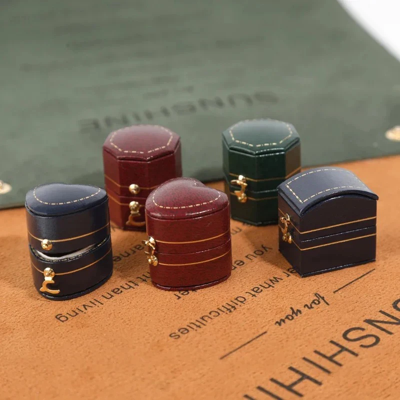 Ehering Kasten für Zeremonie, Verlobung sring Halfter Kasten für Vorschlag, Jubiläum, Ring Träger Kasten Schmuck Aufbewahrung koffer
