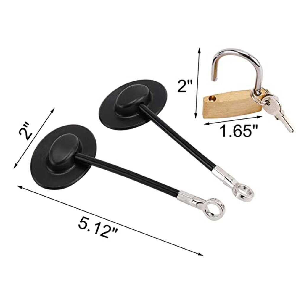 1 pc Baby Safety Freezer Lock With Padlock Security Fridge Refrigerators Door Lock Child Proof Window Lock Drawer Lock