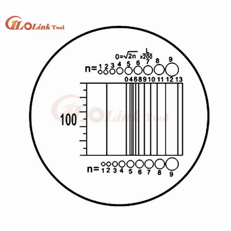 C1 - C7 Optical Glass Microscope Calibration Slides Eyepiece Reticle Ruler Microscope Stage Micrometer for Eyepieces Measurement: C2