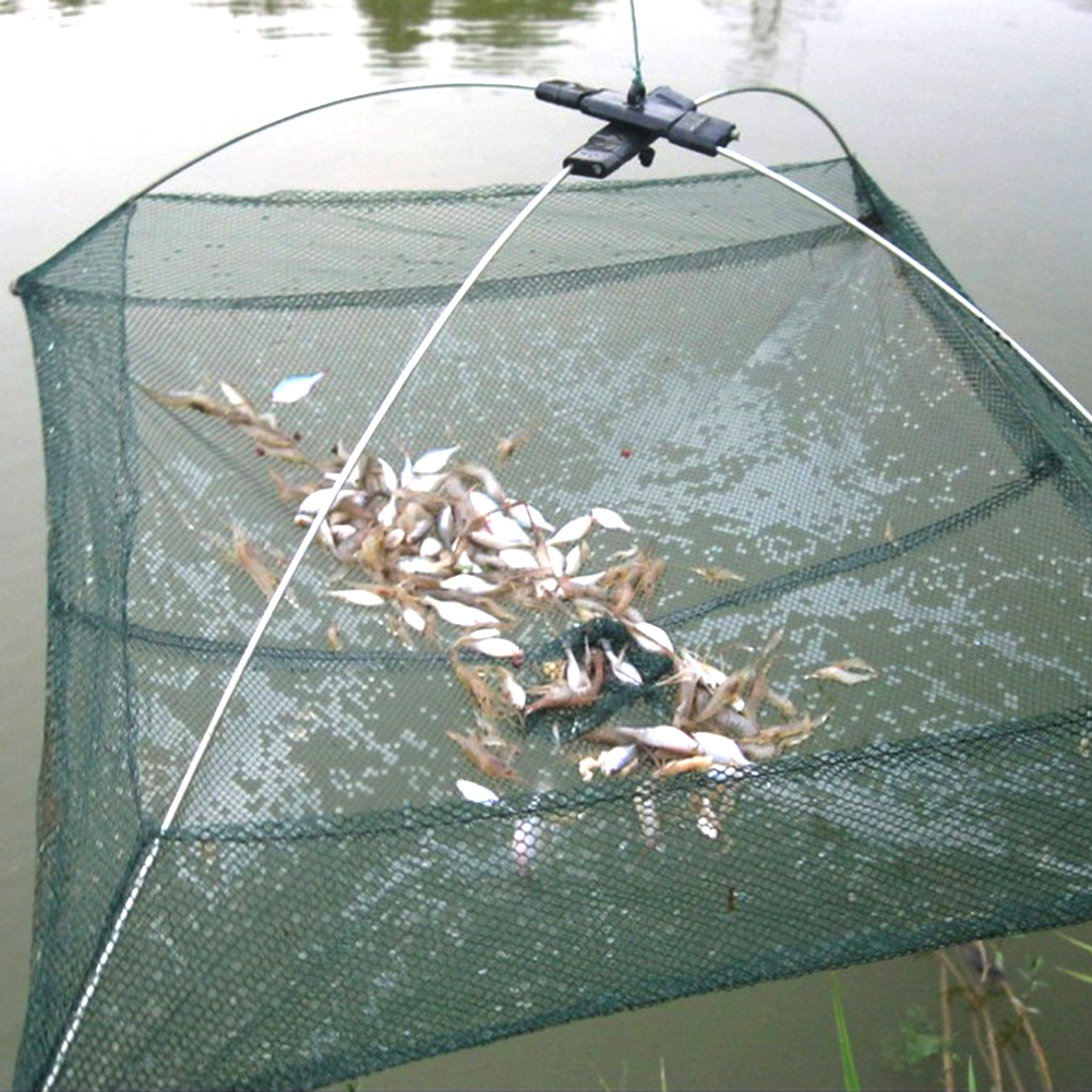 60x60CM Outdoor Nylon Fishing Net Portable Folding... – Grandado