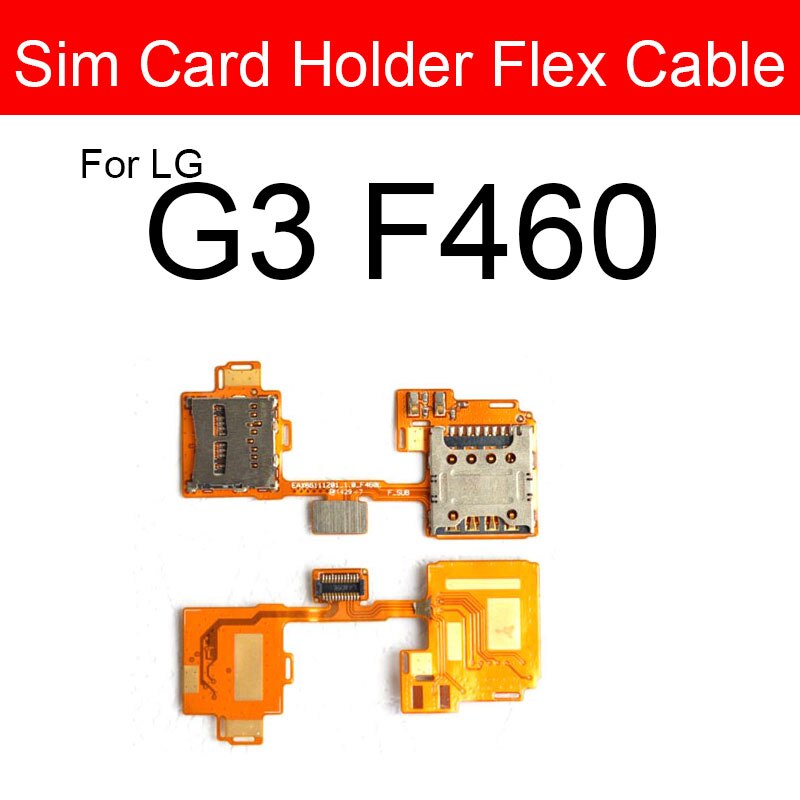 Sim Card Flex Cable For LG G2 F320 G2 Mini G3 F460 G3 Stylus D690 Memory Card Slot Flex Cable Replacement Repair Parts: G3 F460