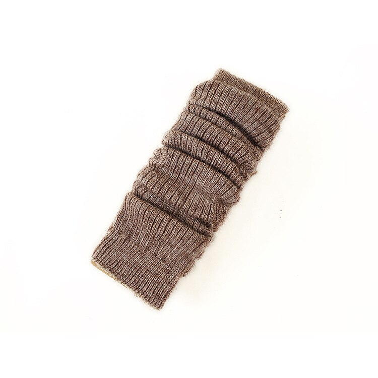 Beenwarmers dames overknee wollen sokken dames winter breien sok warme laarzen sokken losse meisjes dames: Koffie