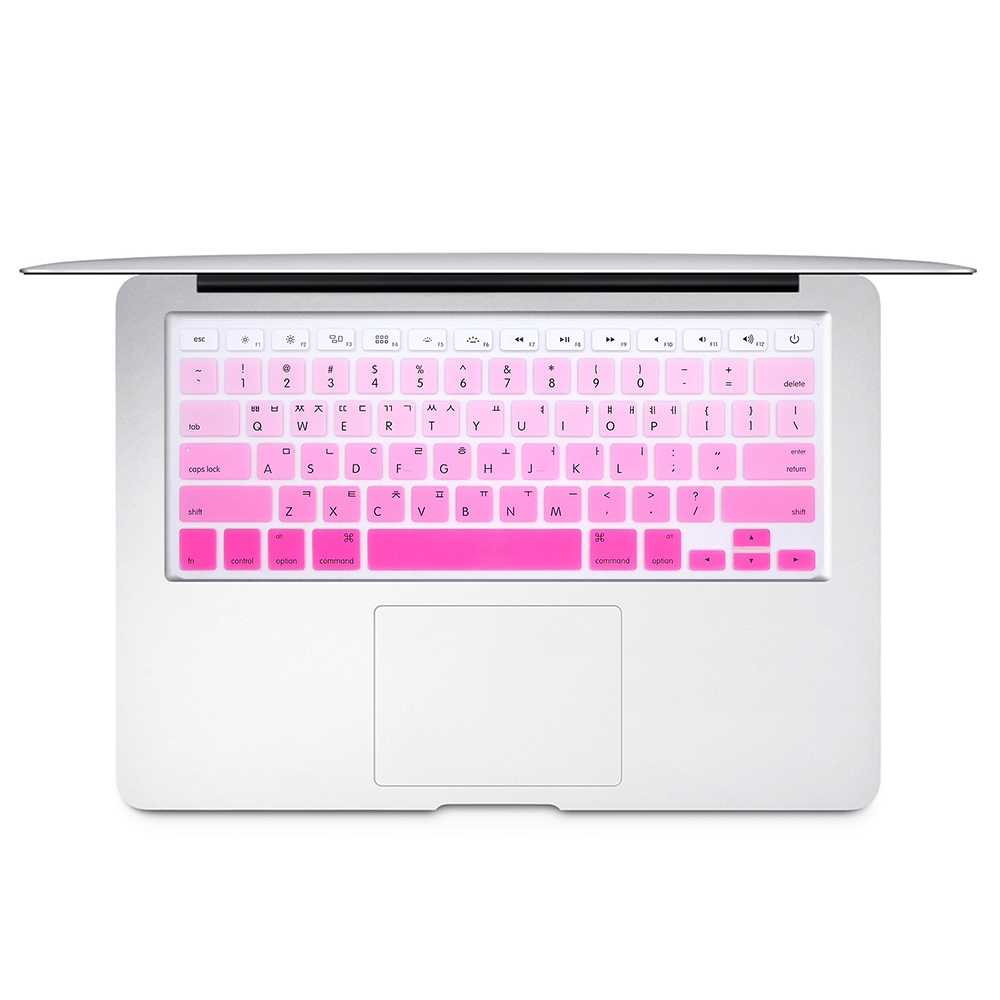 Koreański klawiatura pokrywa dla macbook Air 13 pro15 cal A1466 A1278 A1502 A1398 na laptopa Retina na klawiaturę kolor folia na klawiaturę