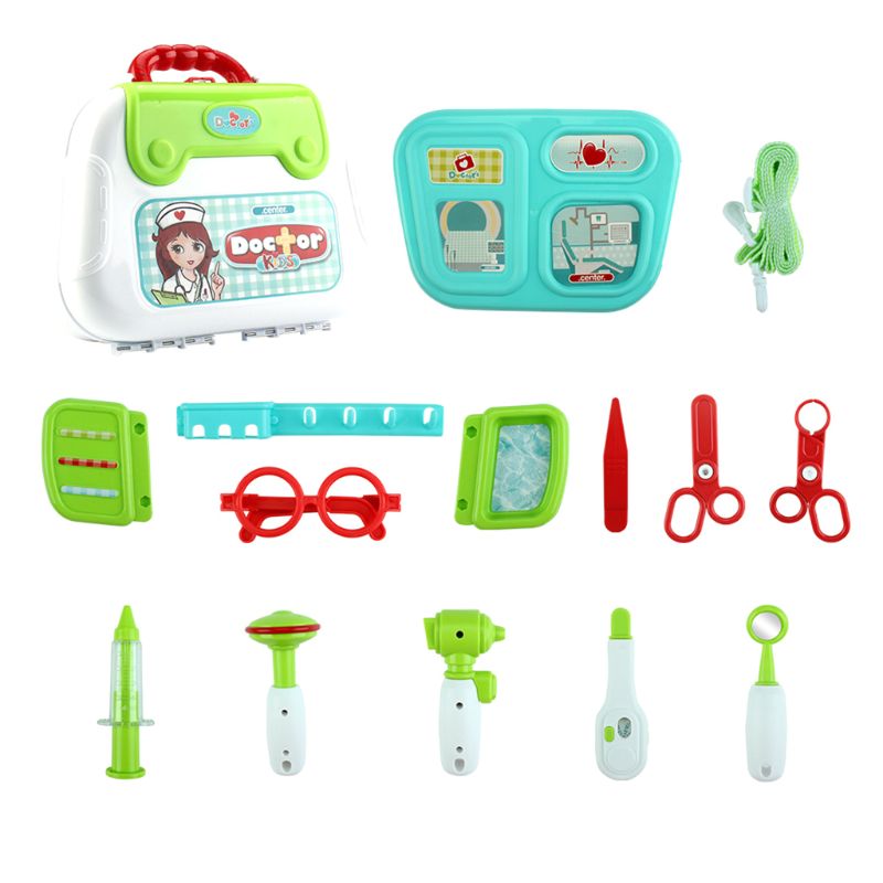 Gesimuleerde Medische Schoudertas Set Arts Apparatuur Koffer Kit Voor Kids Kinderen Speelhuis Speelgoed Verjaardagscadeautjes