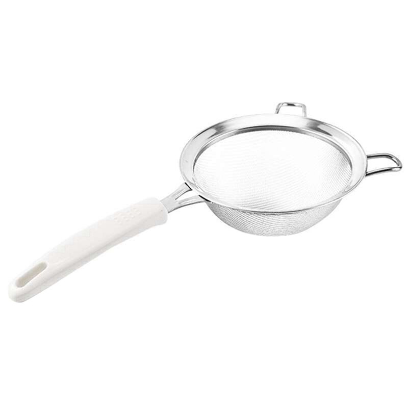 Mesh Stainless Steel Fine Mesh Filter Double-layer Mesh Baking Tool Bandwidth Ear Kitchen Supplies: A3